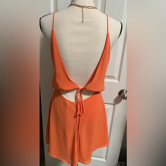 Orange Spaghetti Strap dress by Farm Rio - Picture 2 of 3